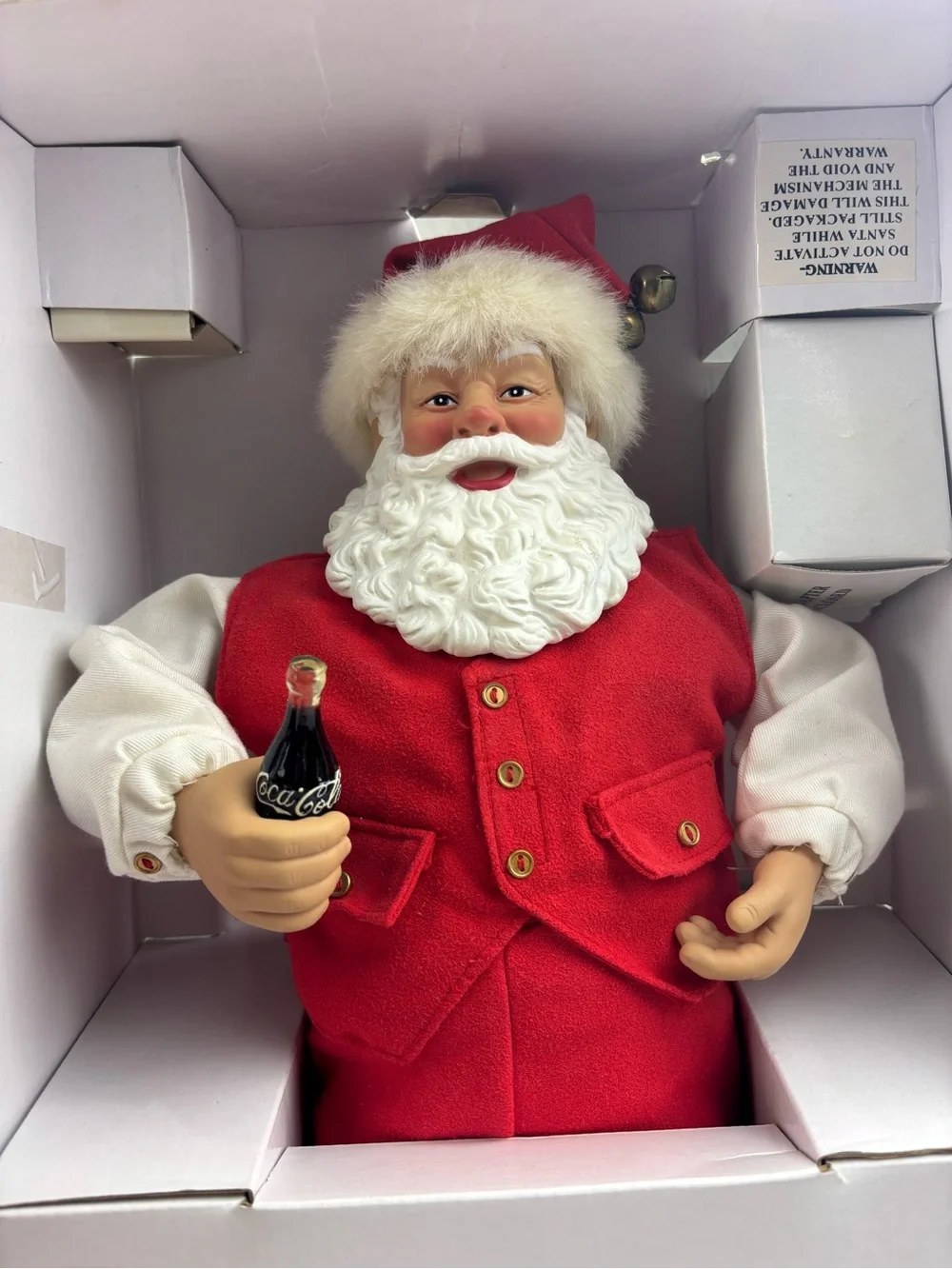 Vintage 16” Dancing Santa coca cola Santa Claus Jingle Bell Rock 1999 Tested